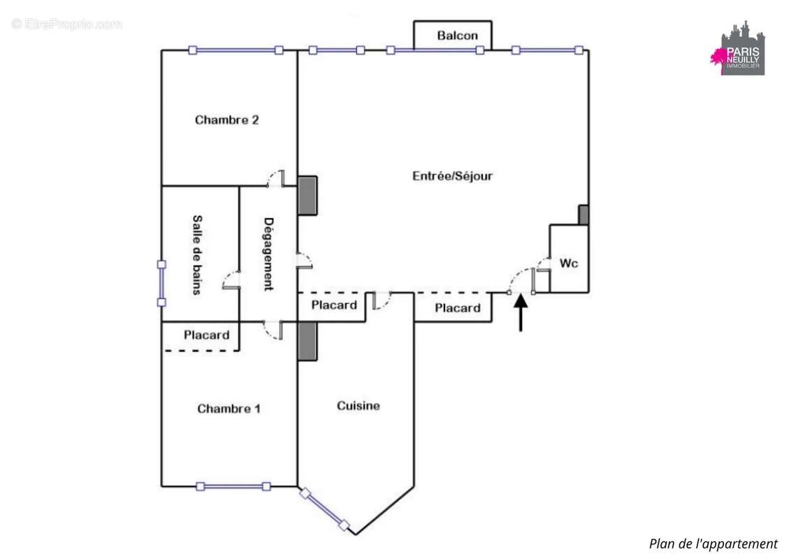 Appartement à PARIS-17E