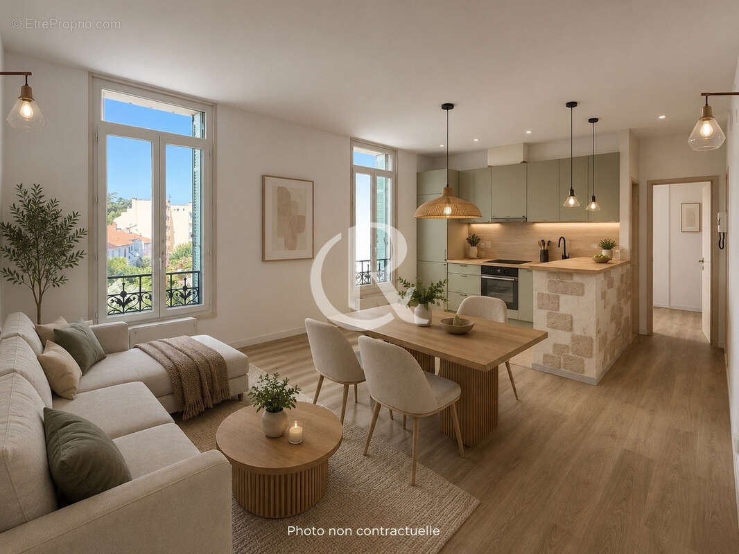 Hyeres centre - t3 immeuble bourgeois - photo 3