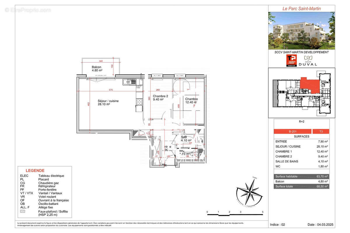 Appartement à SAINT-MARTIN-BOULOGNE