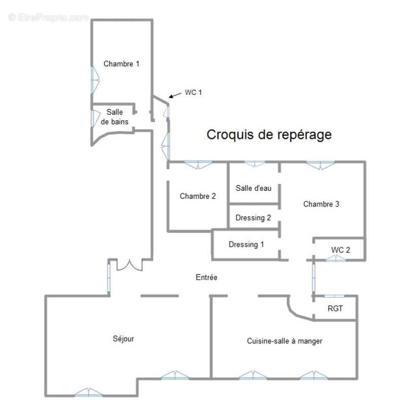 Appartement à PARIS-17E