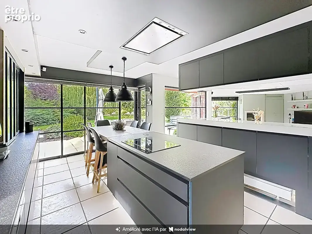 Exclusivité Seclin, Ensemble immobilier composé d'une Maison de grand standing  7 pièces, 195 m² cadastrée sur 1900 m² de terrai - photo 3