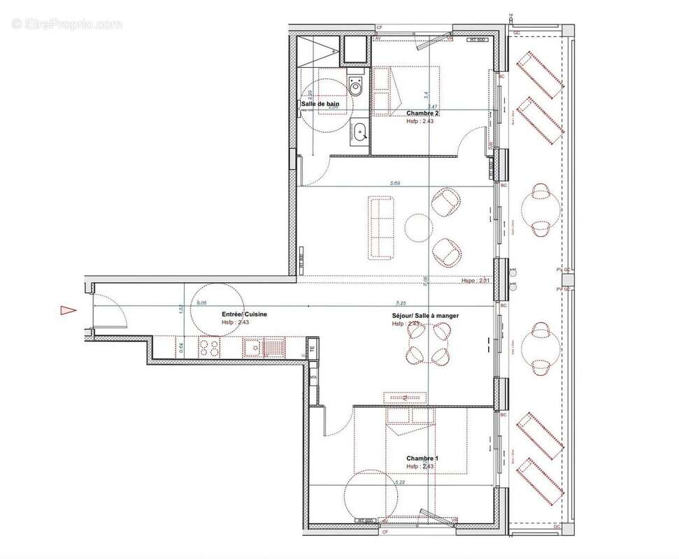 Appartement à BORDEAUX