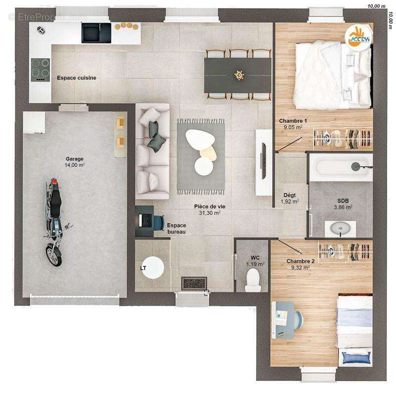 Maison 4 pièces 57 m2 - photo 6