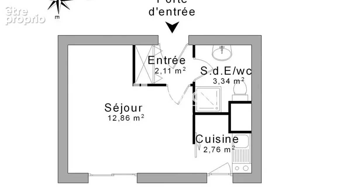 Investissement locatif, studio vendu loue - photo 2