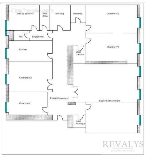 Alpes maritimes (06) - nice jean medecin - a vendre centre ville appartement bourgeois 160m2 renove 160m2 - photo 8