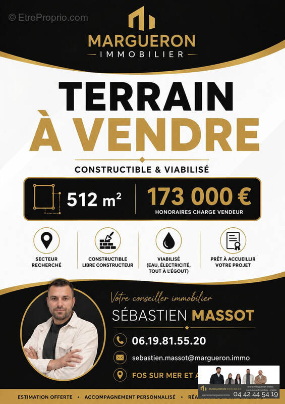 Terrain à FOS-SUR-MER