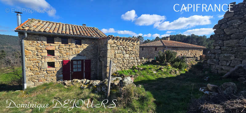 Ardèche, ensemble charmant de 2 maisons en pierres, avec terrasses, caves voutées et terrains attenants - photo 4