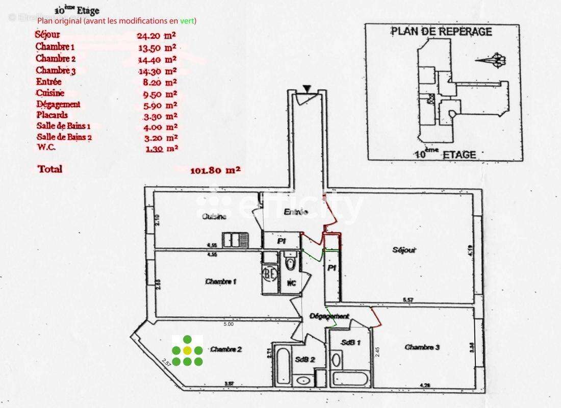 Appartement à PARIS-14E