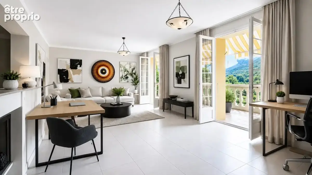 Roquebrune Cap Martin 3 pièces avec jardin, garage,  piscine et vue mer - photo 3