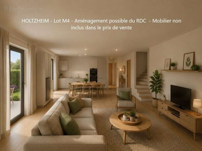 Maison jumelée 91 m² + jardin + terasse+ garage  à vendre 4 pièces HOLTZHEIM (67) - photo 3