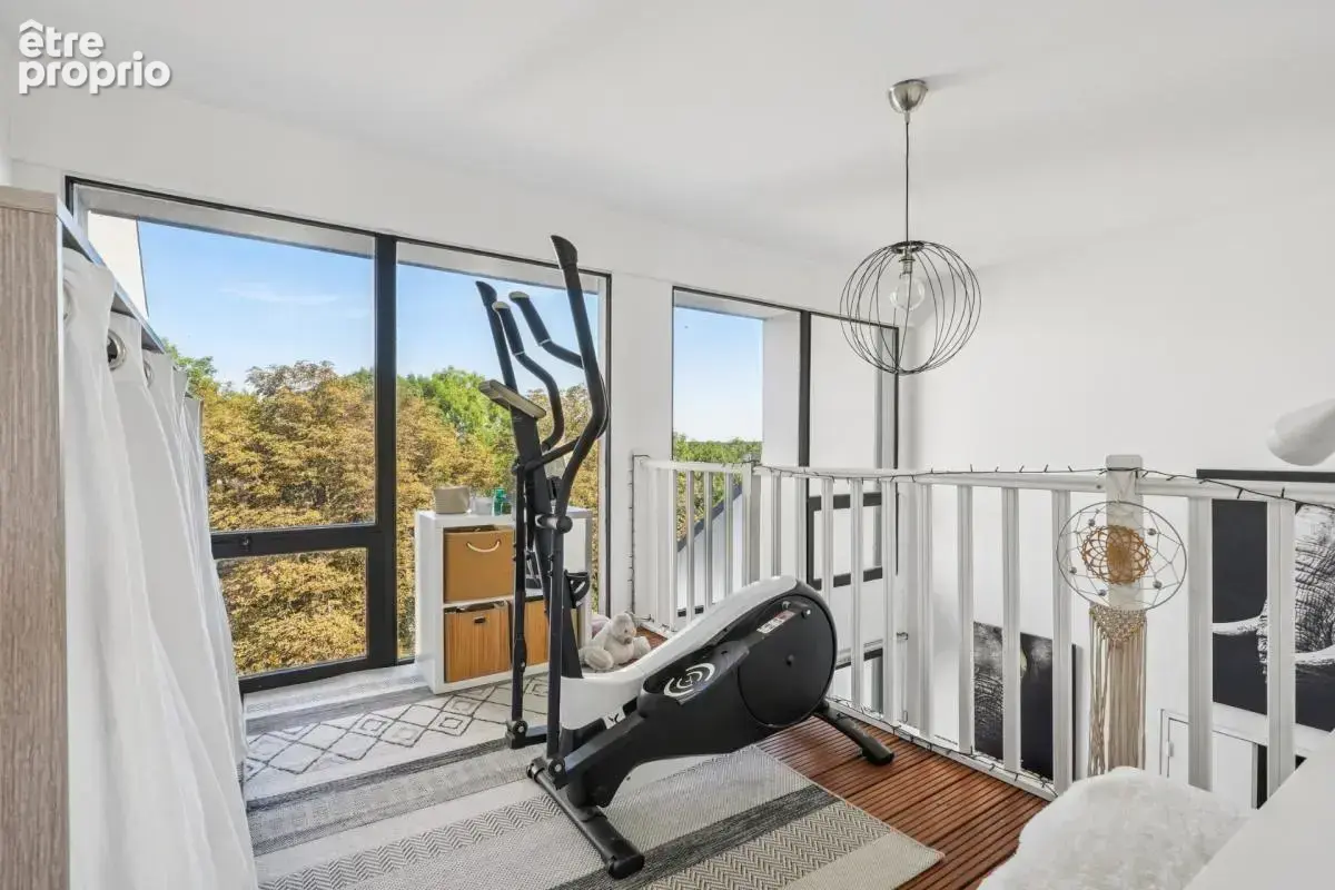 - 91830 le coudray-montceaux - duplex en dernier etage avec ascenseur - 30m2 de terrasses - sejour cathedrale - vue arboree sans - photo 6