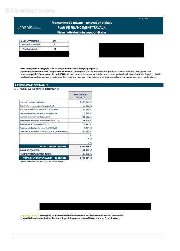 Appartement à MARSEILLE-14E