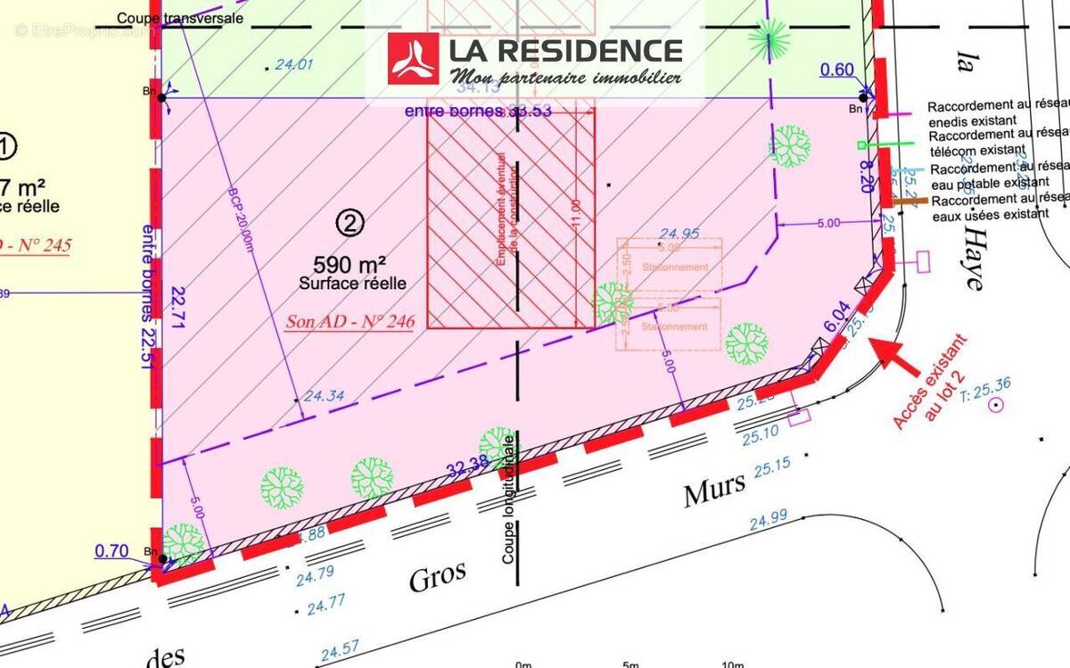 Terrain à LES MUREAUX