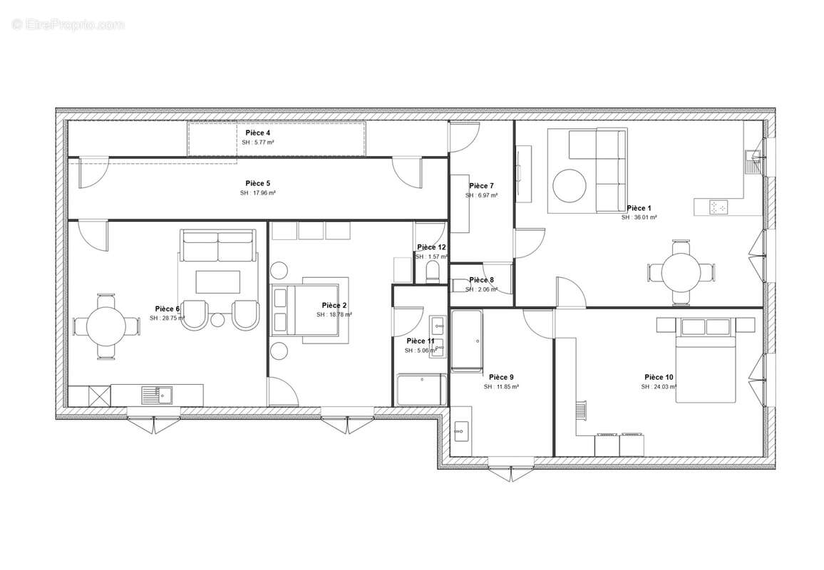 Appartement à MATIGNON