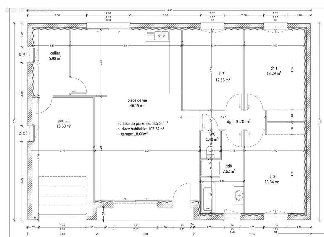 Maison 103 m² à Charmeil  - photo 2