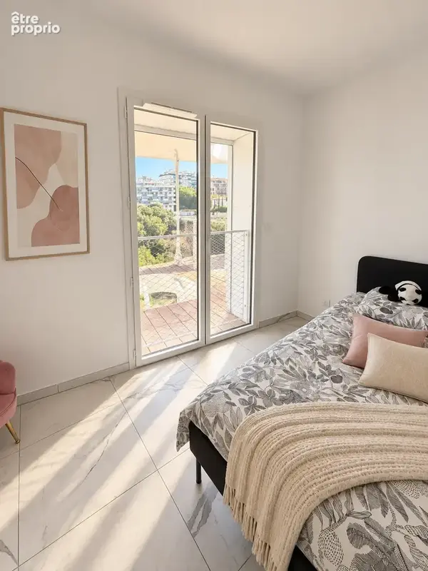 Nice méridia   superbe t3 neuf en étage élevé avec balcons, vue dégagée et parking - photo 7