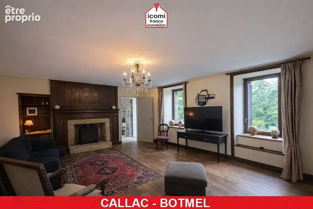 Cotes-d'armor - callac (22160) - a vendre - propriete de charme de +250m² avec 6 chambres + 1 bureau sur 1550 m² de terrain - dp - photo 5