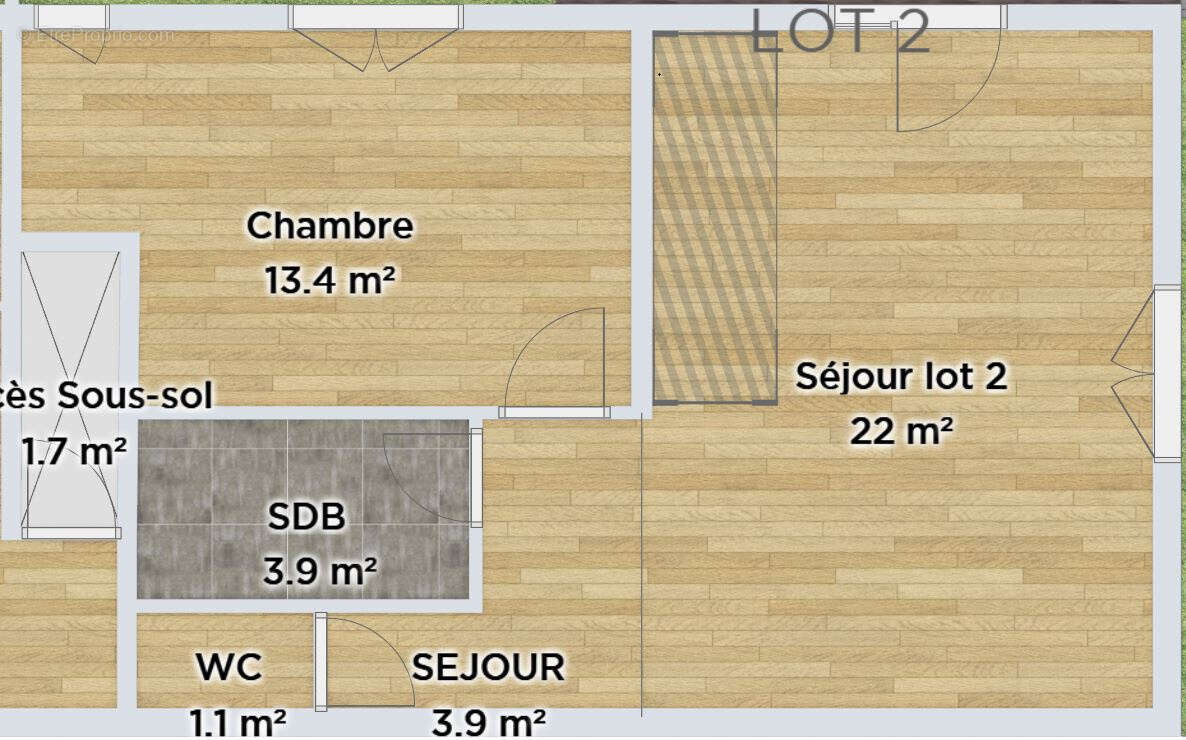 Saint-valery-sur-somme, logement t4, 74m2, rue des moulins - photo 4