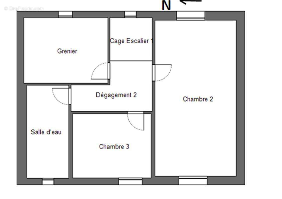 29520 Landeleau maison habitable mais travaux de rafraichissement 3 chambres sur 4380 m² - photo 5