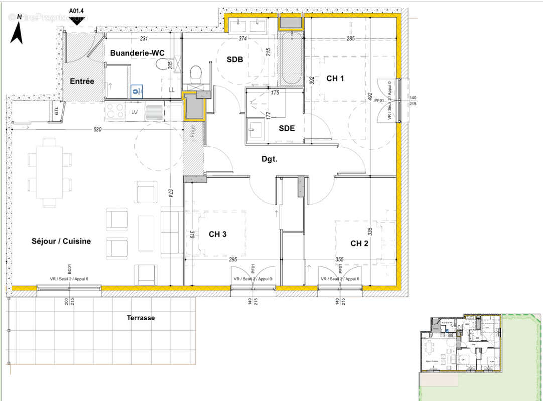 Appartement à VETRAZ-MONTHOUX