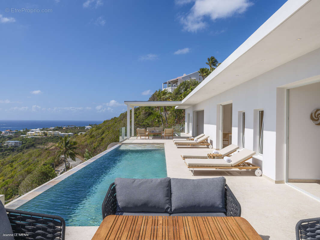 villa 3 chambres Oysrer pound superbe vue mer et St Barth - photo 4