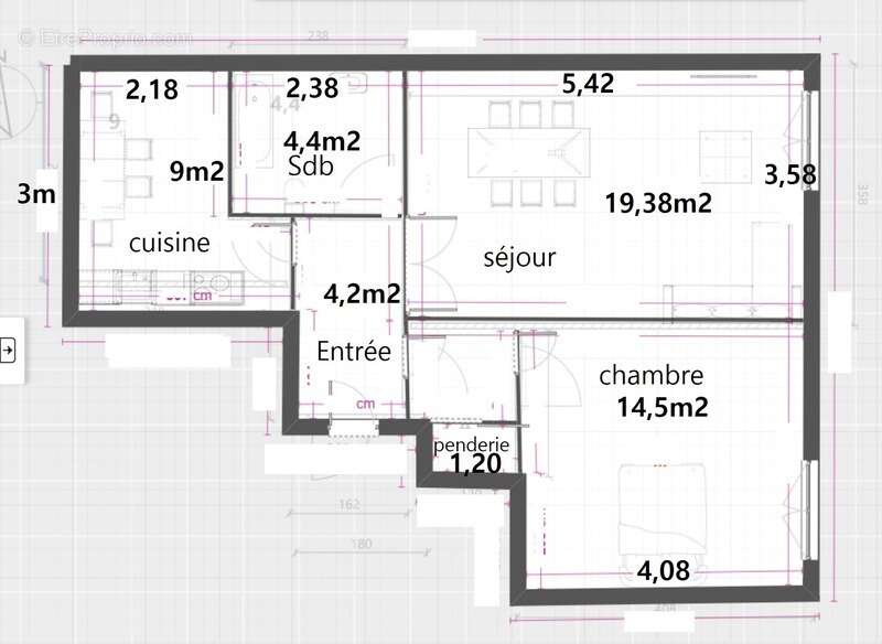 Appartement à AMIENS