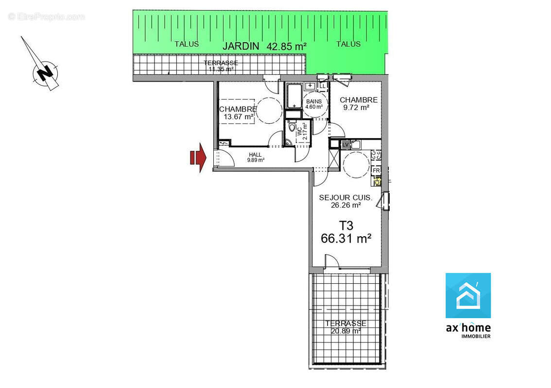 Appartement à ERNOLSHEIM-BRUCHE