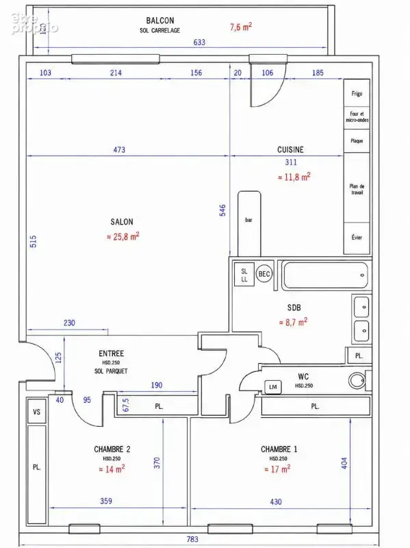 Beau 3 pièces 85 m², grand séjour, balcon, cave + parking - photo 15
