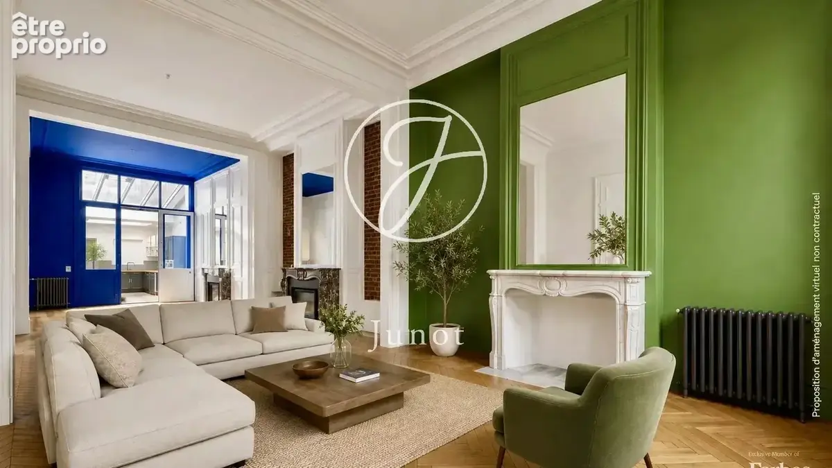 Lille – PARC JEAN-BAPTISTE LEBAS – Triplex bourgeois à vendre – 5 pièces - 152m² – Terrasse  - Cave - photo 4
