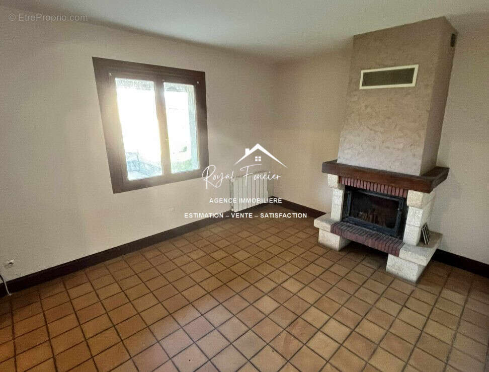 Séjour avec cheminée - Maison à VAUX-SUR-VIENNE