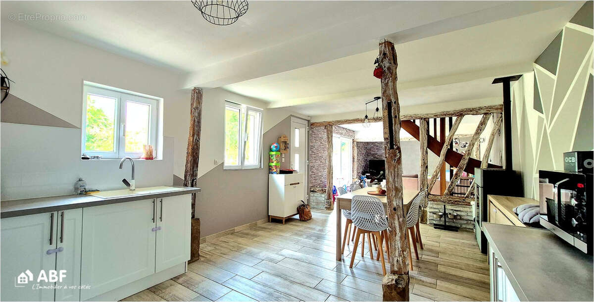 Anneville-sur-scie - longere 4 pieces / 2 chambres / belle parcelle arboree - photo 8