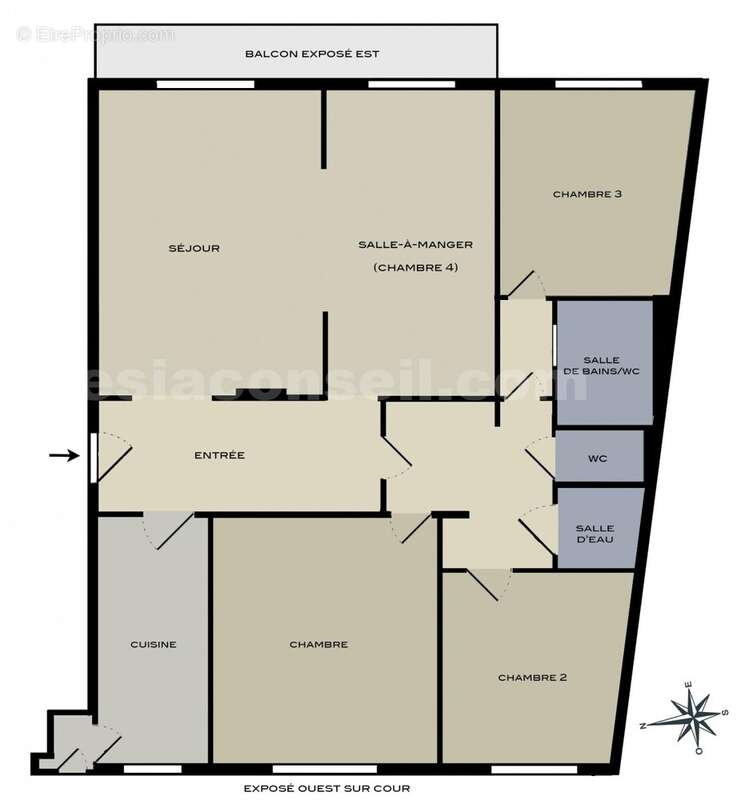 lecl98-detr - Appartement à PARIS-14E