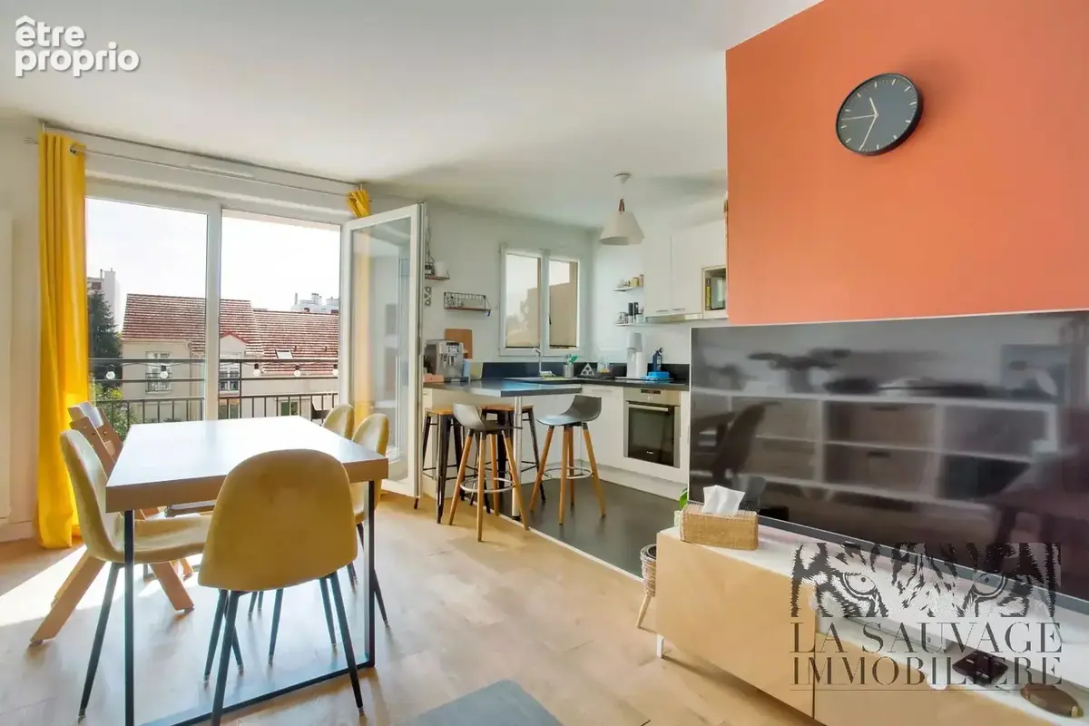 Appartement 3 pieces 61 m2 balcon parking bas montreuil limite vincennes - photo 3