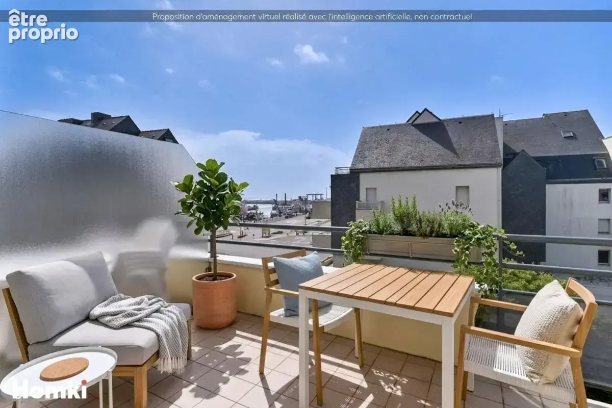 Appartement vue mer, T3 de 50 m2 avec balcon à La Turballe 44420, Rue du Maréchal Juin - photo 3