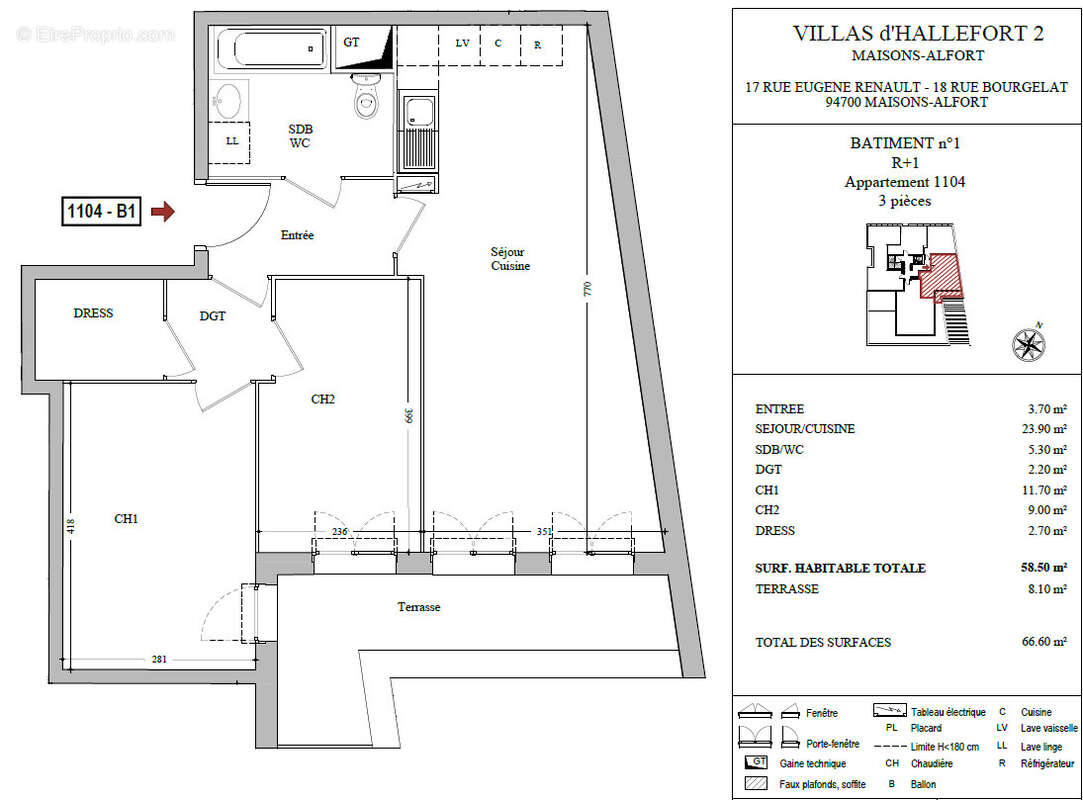 Appartement à MAISONS-ALFORT
