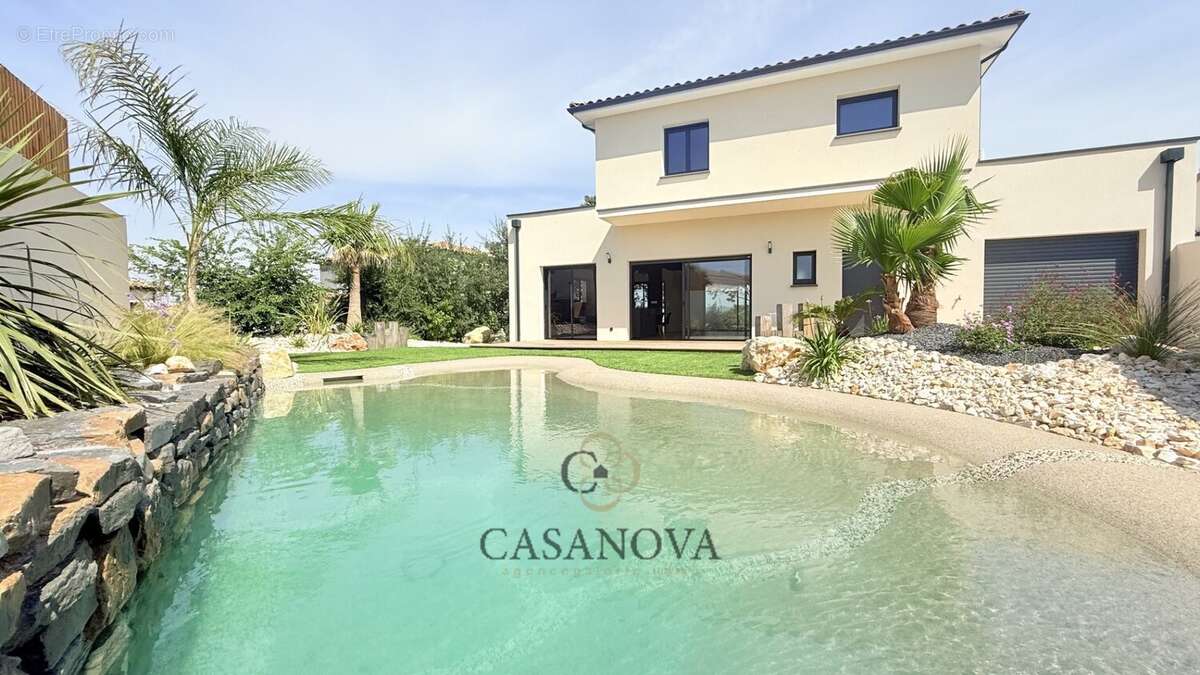 Villa contemporaine neuve avec piscine lagon et vue campagne à Magalas - photo 4