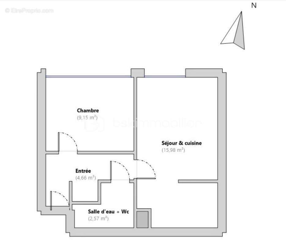 Appartement T2 de 32,36 m² avec cave  - Pour premier achat ou investissement locatif - photo 10