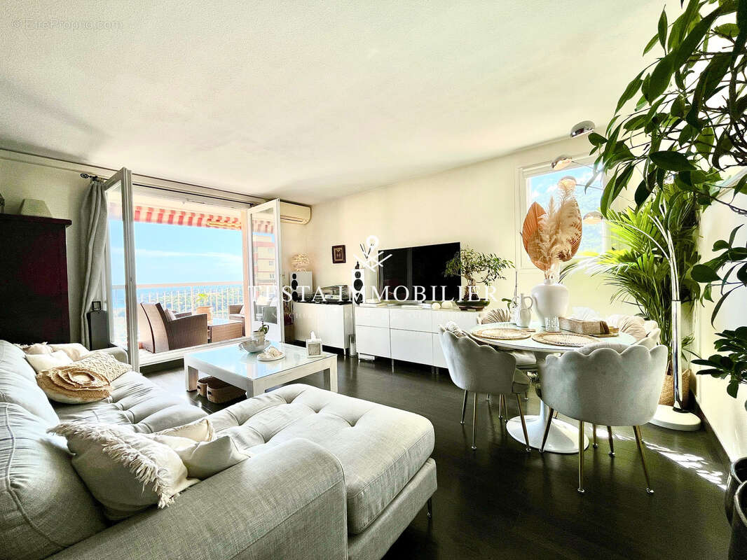 Menton - 3 pieces 63 m - dernier etage - terrasse - vue mer - photo 4