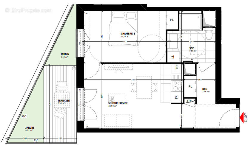 Appartement à COLOMBES