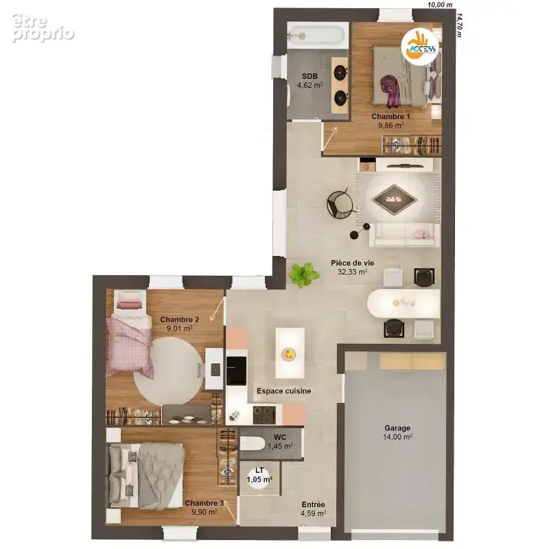 Maison 5 pièces 76 m2 - photo 6