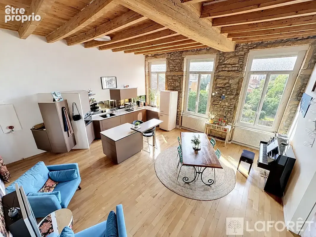 Croix rousse : beau canut dernier etage ascenseur - photo 2