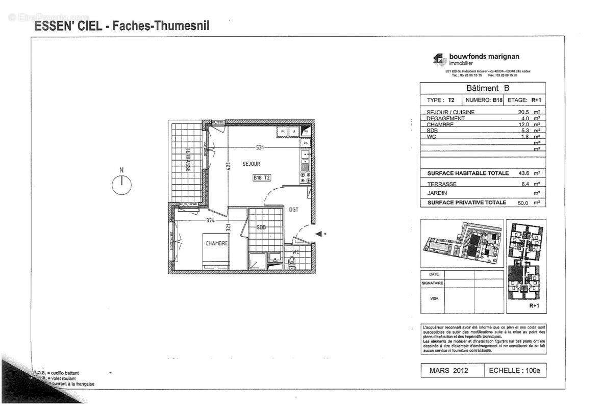 Appartement à FACHES-THUMESNIL
