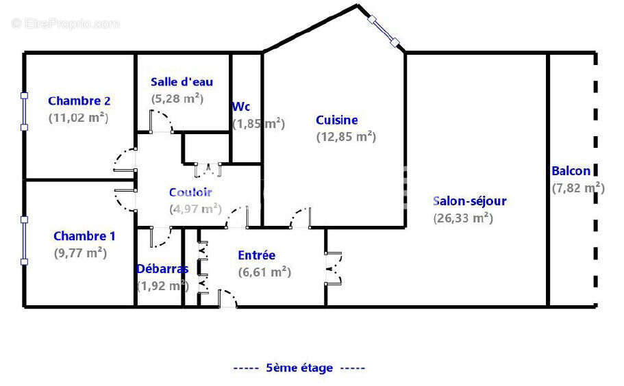 Appartement Rillieux La Pape 4 pièce(s) 81m2 - photo 10