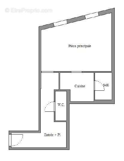 Saint-Germain-des-Prés / Studio de 49m² au sol en étage élevé - photo 11