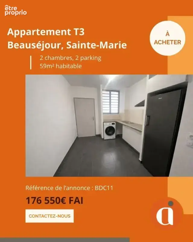 Appartement à SAINTE-MARIE