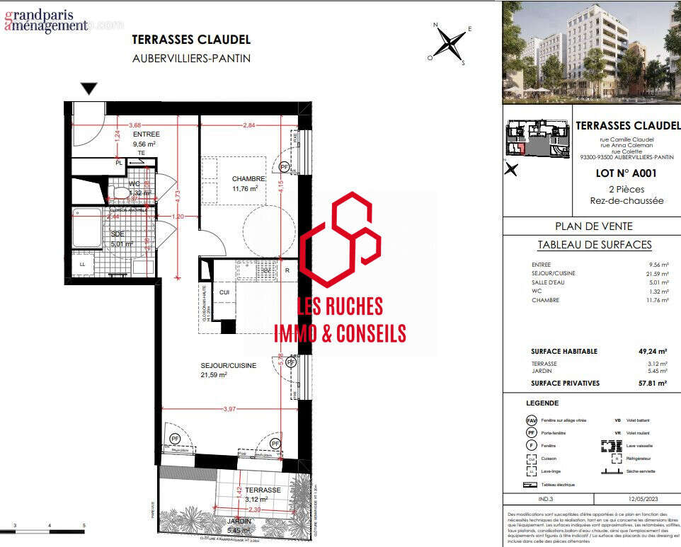 Appartement à AUBERVILLIERS
