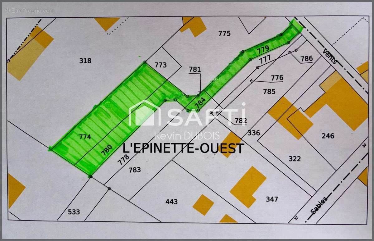 Terrain 713 m² à Lencloitre  - photo 2