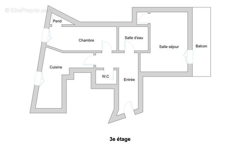 Appartement à PARIS-13E