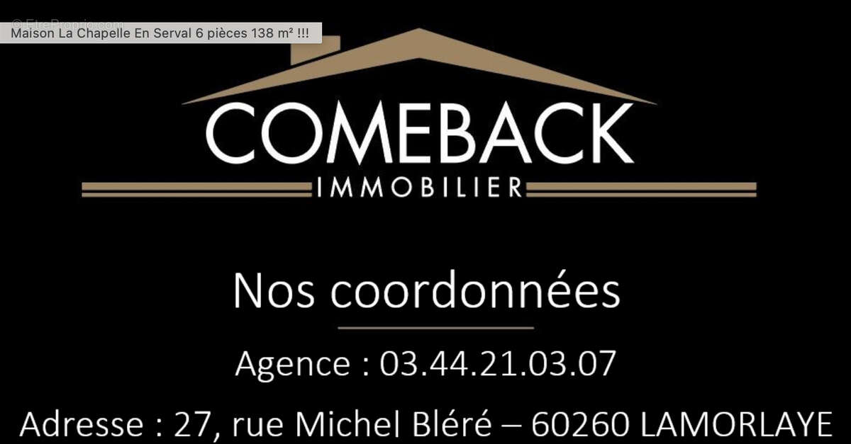 Maison à LA CHAPELLE-EN-SERVAL