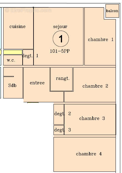 Appartement à COUBERT